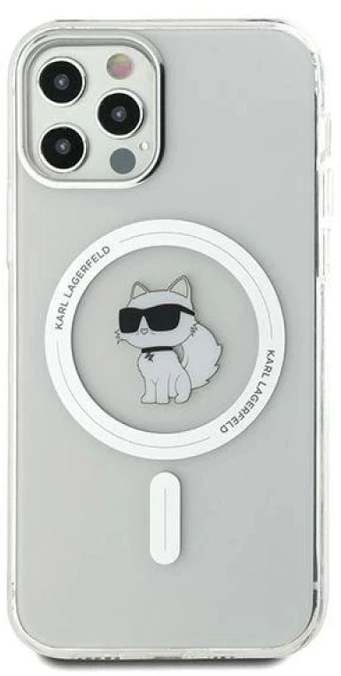Karl Lagerfeld KLHMP12MHFCCNOT Apple iPhone 12/12 Pro 6.1″ skaidrus kietas dėklas IML Choupette