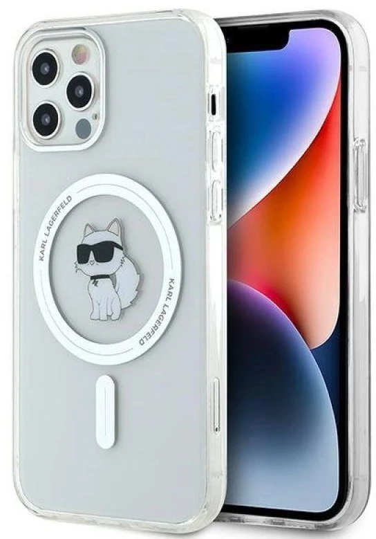 Karl Lagerfeld KLHMP12MHFCCNOT Apple iPhone 12/12 Pro 6.1″ skaidrus kietas dėklas IML Choupette