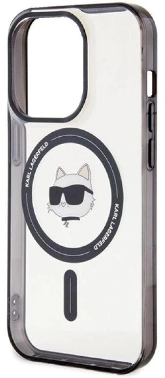 Karl Lagerfeld KLHMP15LHCHNOTK Apple iPhone 15 Pro 6.1″ skaidrus kietas dėklas IML Choupette`s Head MagSafe