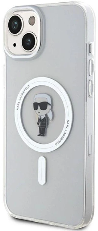 Karl Lagerfeld KLHMP15MHFCKNOT Apple iPhone 15 Plus / 14 Plus 6.7″ skaidrus kietas dėklas IML Ikonik MagSafe