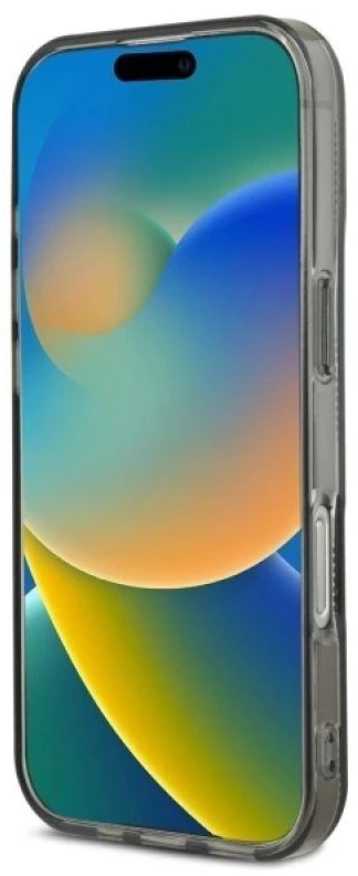 Karl Lagerfeld KLHCP16SHKLPKHK Apple iPhone 16 6.1″ juodos spalvos kietas dėklas IML Karl Head Electroplated