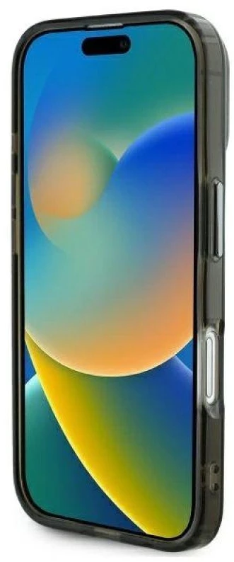 Karl Lagerfeld KLHMP16SHLSCHK Apple iPhone 16 6.1″ juodos spalvos kietas dėklas IML Metal Choupette Head MagSafe