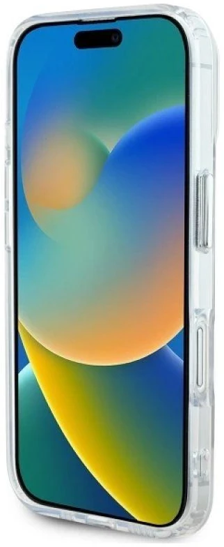 Karl Lagerfeld KLHMP16MHLSKIH Apple iPhone 16 Plus 6.7″ baltos spalvos kietas dėklas IML Metal Karl Head MagSafe
