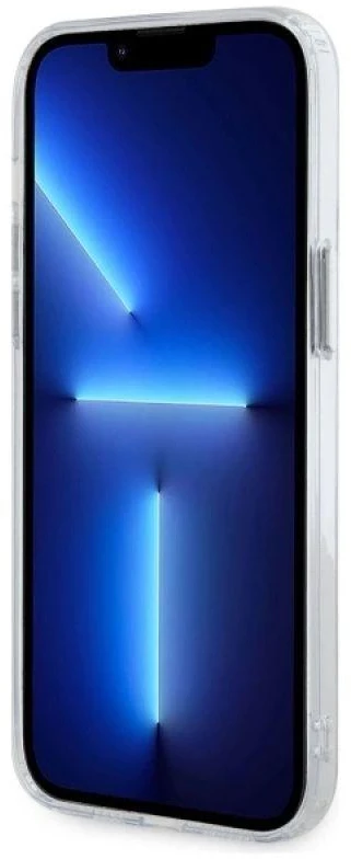 Karl Lagerfeld KLHMP14XHLSCHH Apple iPhone 14 Pro Max 6.7″ baltos spalvos kietas dėklas IML Metal Choupette Head