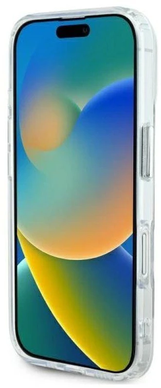 Karl Lagerfeld KLHMP16MHLSCHH Apple iPhone 16 Plus 6.7″ baltos spalvos kietas dėklas IML Metal Choupette Head MagSa
