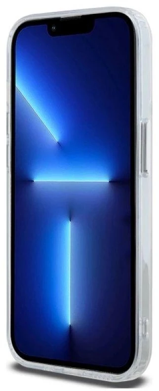 Karl Lagerfeld KLHMP14LHLSCHH Apple iPhone 14 Pro 6.1″ baltos spalvos kietas dėklas IML Metal Choupette Head MagS