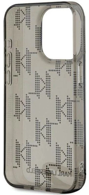 Karl Lagerfeld KLHCP15XHKDPNSK Apple iPhone 15 Pro Max 6.7″ juodos spalvos kietas dėklas IML Mono KL Pattern & Cor