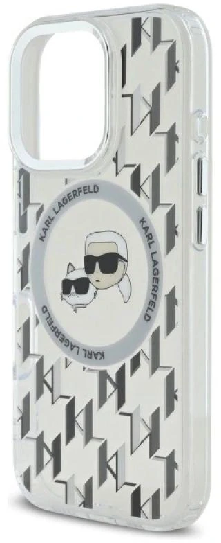 Dėklas Karl Lagerfeld KLHMP16LHMCKMHT Apple iPhone 16 Pro 6.3" skaidrus IML Monogram Karl&Choupet