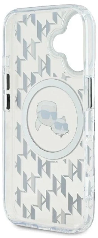 Dėklas Karl Lagerfeld KLHMP16SHMCKMHT Apple iPhone 16 6.1″ skaidrus IML Monogram Karl&Choupette H