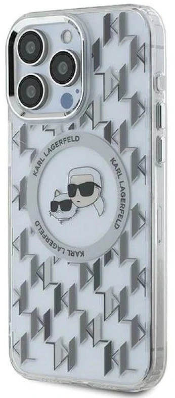 Dėklas Karl Lagerfeld KLHMP15LHMCKMHT Apple iPhone 15 Pro 6.1 skaidrus IML Monogram Karl&Choupet
