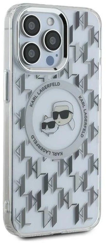 Dėklas Karl Lagerfeld KLHMP15LHMCKMHT Apple iPhone 15 Pro 6.1 skaidrus IML Monogram Karl&Choupet
