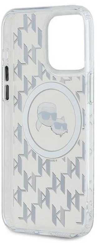 Dėklas Karl Lagerfeld KLHMP15LHMCKMHT Apple iPhone 15 Pro 6.1 skaidrus IML Monogram Karl&Choupet