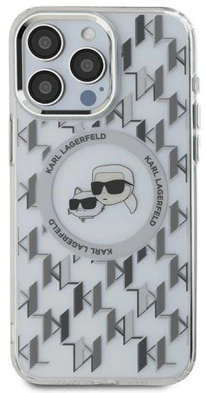 Dėklas Karl Lagerfeld KLHMP15LHMCKMHT Apple iPhone 15 Pro 6.1 skaidrus IML Monogram Karl&Choupet