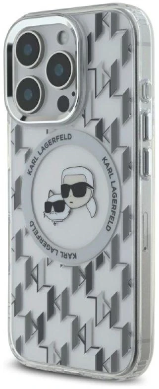 Dėklas Karl Lagerfeld KLHMP16LHMCKMHT Apple iPhone 16 Pro 6.3" skaidrus IML Monogram Karl&Choupet
