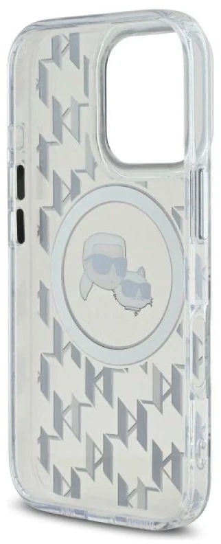 Dėklas Karl Lagerfeld KLHMP16LHMCKMHT Apple iPhone 16 Pro 6.3" skaidrus IML Monogram Karl&Choupet