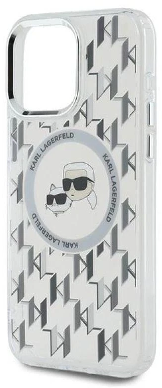 Dėklas Karl Lagerfeld KLHMP15LHMCKMHT Apple iPhone 15 Pro 6.1 skaidrus IML Monogram Karl&Choupet