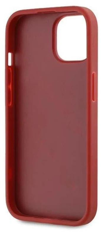Karl Lagerfeld KLHCP15SPQDSMGR Apple iPhone 15/ 14 / 13 6.1″ red kietas dėklas Diagonal Quilted Script