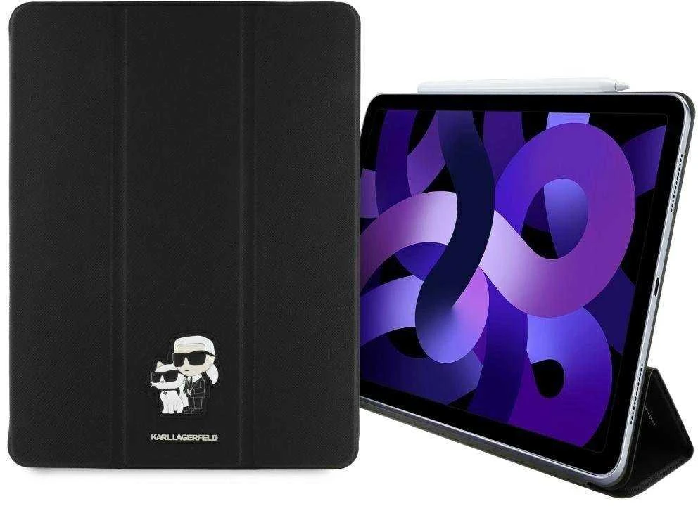 Karl Lagerfeld KLFC13RM24SAKCK Apple iPad Air 13″ 2024 Book Cover juodos spalvos Saffiano Magnetic Karl &Choupette