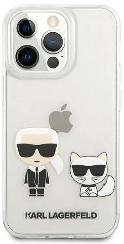 Karl Lagerfeld KLHCP13XCKTR Apple iPhone 13 Pro Max 6,7″ kietas dėklas skaidrus Karl & Choupette