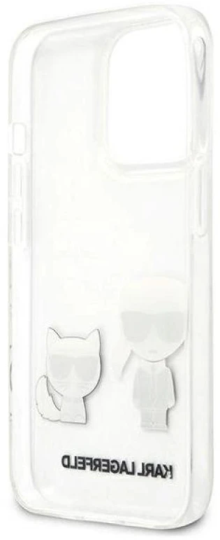 Karl Lagerfeld KLHCP13XCKTR Apple iPhone 13 Pro Max 6,7″ kietas dėklas skaidrus Karl & Choupette