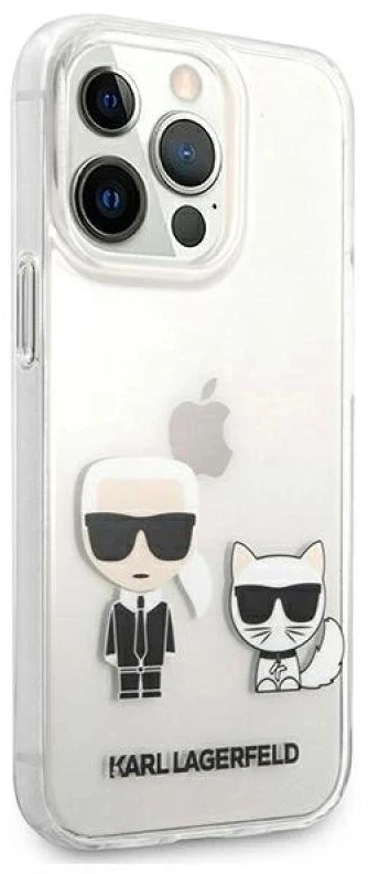 Karl Lagerfeld KLHCP13XCKTR Apple iPhone 13 Pro Max 6,7″ kietas dėklas skaidrus Karl & Choupette