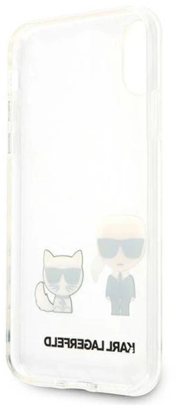 Karl Lagerfeld KLHCI65CKTR Apple iPhone Xs Maxkietas dėklas skaidrus Karl & Choupette