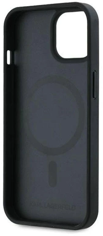 Dėklas Karl Lagerfeld KLHMP15MPGKHPHK Apple iPhone 15 Plus 6.7″ juodos spalvos Magsafe Karl Head