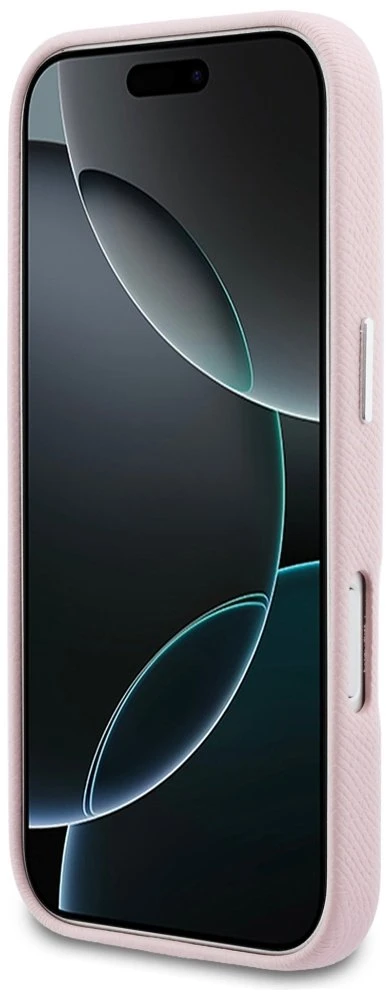 Karl Lagerfeld dėklas, skirtas IPHONE 17 Pro Max, suderinamas su MagSafe KLHMP17X5PGFKHGP (PU FW W/ KHead logotipu), rožinis