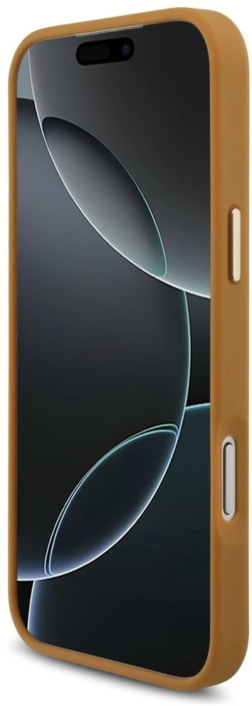 Karl Lagerfeld Karl Script Logo dėklas skirtas Apple iPhone 17 Pro Max rudos spalvos