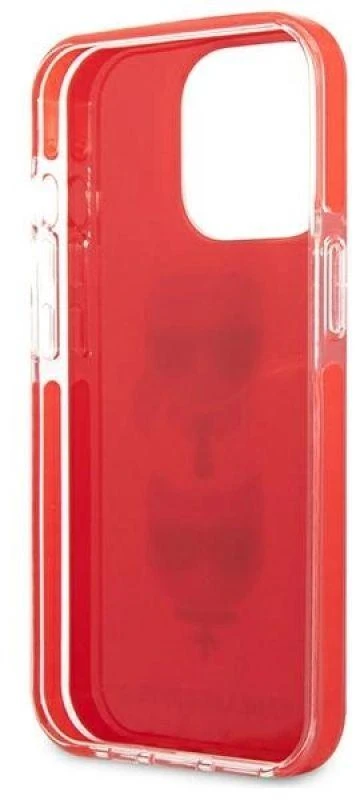 Karl Lagerfeld KLHCP13LTPE2TR Apple iPhone 13 Pro / 13 6,1″ kietas dėklas red Karl&Choupette Head