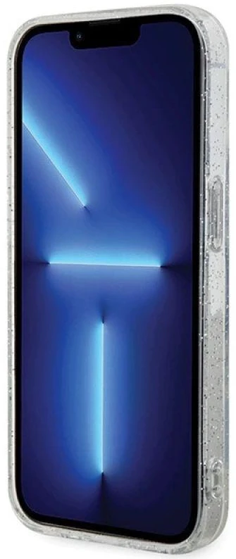 Apple iPhone 15 Pro Karl Lagerfeld dėklas Karl&Choupette Glitter MagSafe (KLHMP15LHGKCNOT) skaidrus