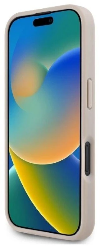 Karl Lagerfeld KLHMP16SPKHPORPP Apple iPhone 16 6.1″ rožinės spalvos kietas dėklas Hot Stamp Magsafe