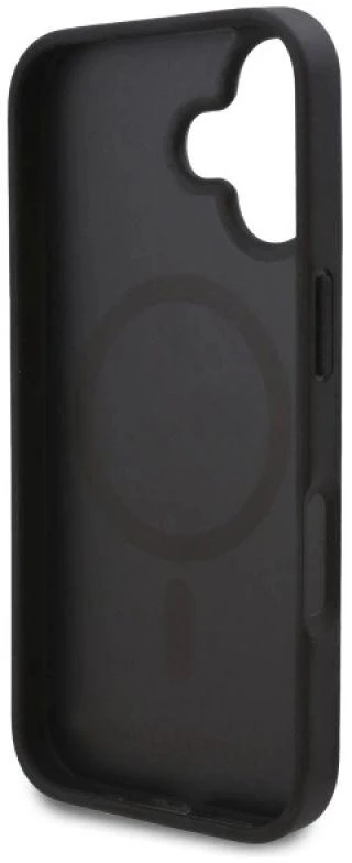 Karl Lagerfeld KLHMP16MPKHPORPK Apple iPhone16 Plus 6.7″ juodos spalvos kietas dėklas Hot Stamp Magsafe