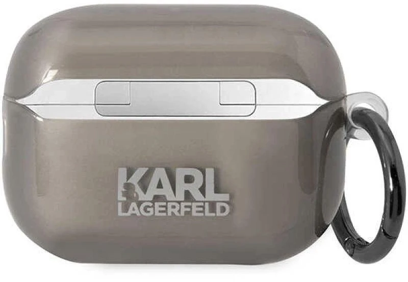 Karl Lagerfeld KKLAP2HNIKTCK Airpods Pro 2 (2022/2023) dėklas juodos spalvos Ikonik Karl Lagerfeld
