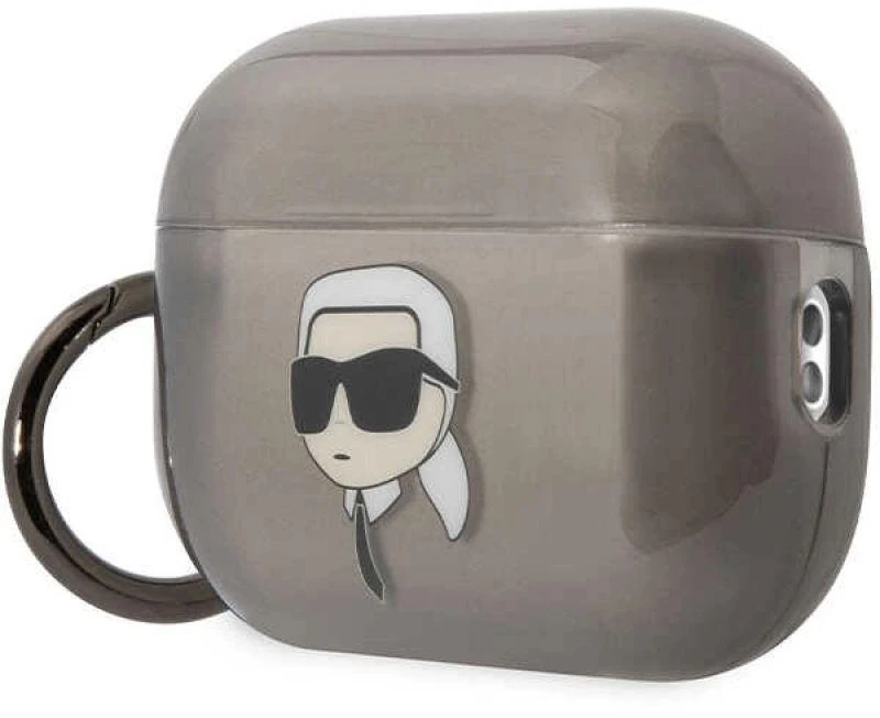Karl Lagerfeld KKLAP2HNIKTCK Airpods Pro 2 (2022/2023) dėklas juodos spalvos Ikonik Karl Lagerfeld