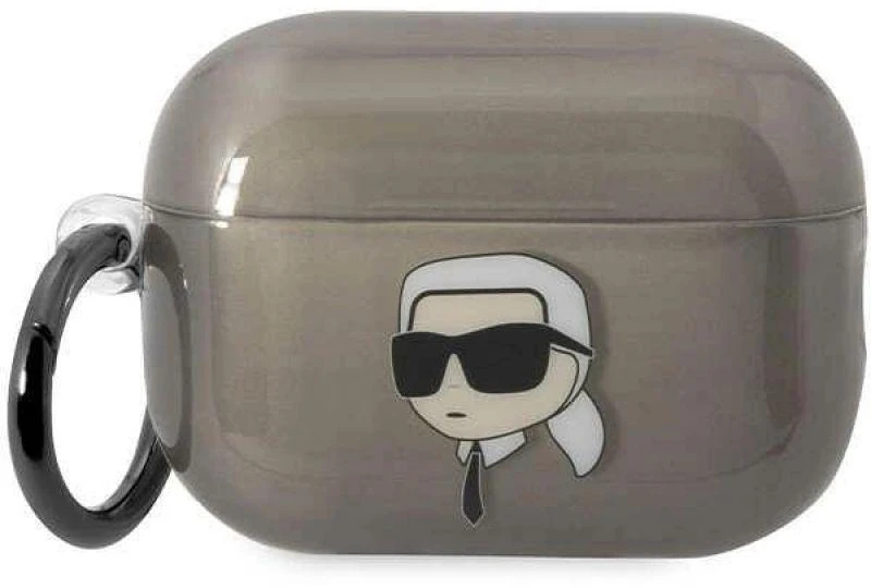 Karl Lagerfeld KKLAP2HNIKTCK Airpods Pro 2 (2022/2023) dėklas juodos spalvos Ikonik Karl Lagerfeld