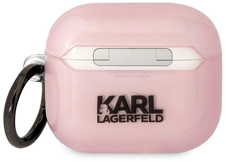 Karl Lagerfeld KLA3HNCHTCP Airpods 3 dėklas rožinės spalvos Ikonik Choupette