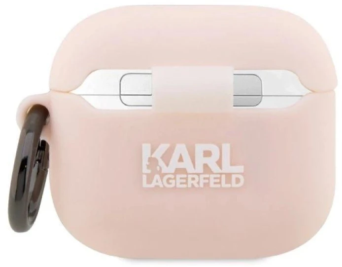 Karl Lagerfeld KLA3RUNIKP AirPods 3 dėklas rožinis/rožinis Silikonas Karl Head 3D