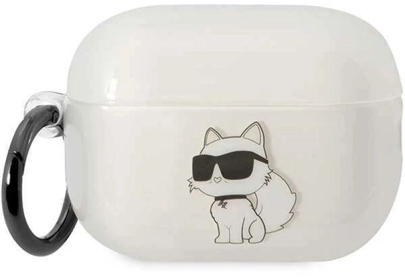 Karl Lagerfeld KLAP2HNCHTCT Airpods Pro 2 (2022/2023) dėklas skaidrus Ikonik Choupette