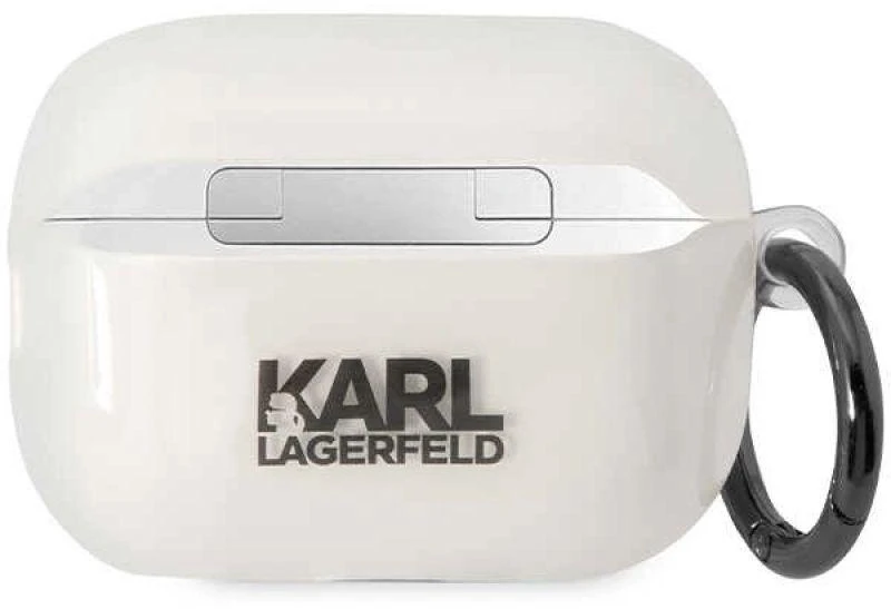 Karl Lagerfeld KLAP2HNIKTCT Airpods Pro 2 (2022/2023) dėklas skaidrus Ikonik Karl Lagerfeld