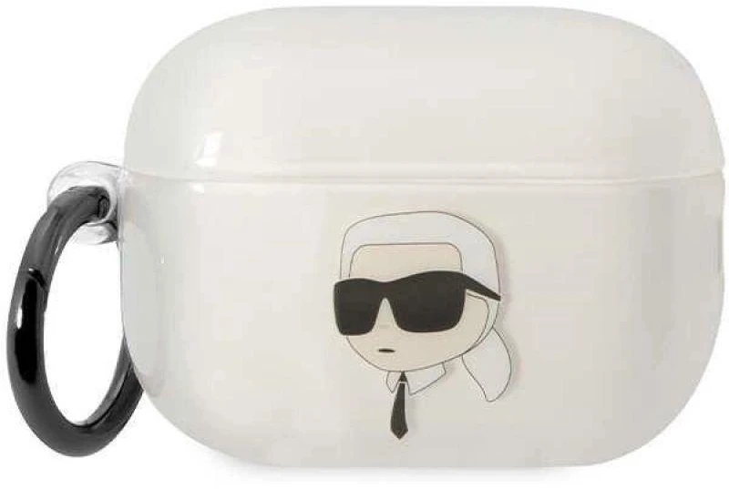 Karl Lagerfeld KLAP2HNIKTCT Airpods Pro 2 (2022/2023) dėklas skaidrus Ikonik Karl Lagerfeld