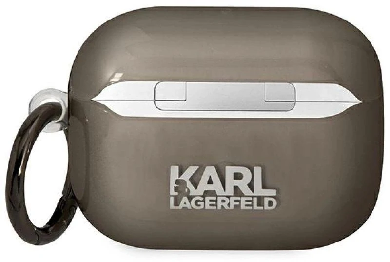 Karl Lagerfeld KLAPHNIKTCK AirPods Pro dėklas juodos spalvos Karl`s Head