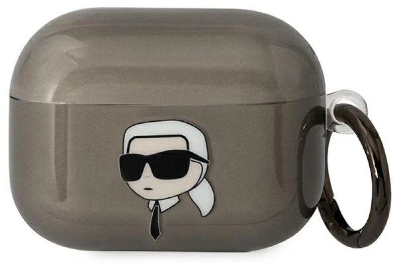 Karl Lagerfeld KLAPHNIKTCK AirPods Pro dėklas juodos spalvos Karl`s Head