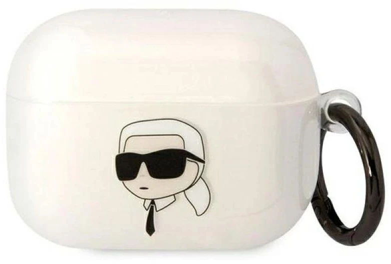 Karl Lagerfeld KLAPHNIKTCT AirPods Pro dėklas skaidrus Karl`s Head