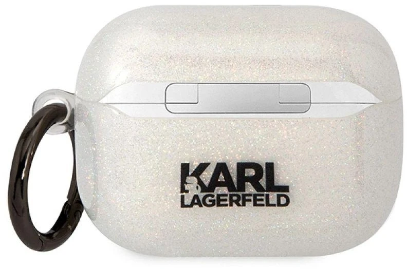Karl Lagerfeld dėklas, skirtas Airpods Pro KLAPHNKCTGT permatomas ne Gliter Karl-Choupette