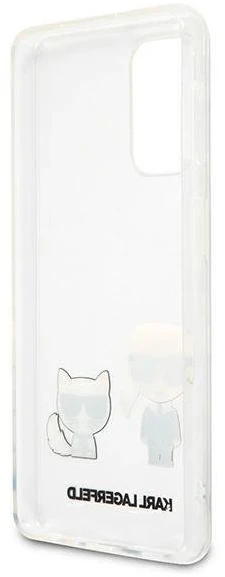 Karl Lagerfeld KLHCA32CKTR A326 A32 5G kietas dėklas, skaidrus Karl & Choupette