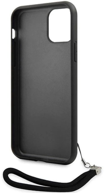 Karl Lagerfeld KLHCN61PSQRKS Apple iPhone 11 /Xr 6,1″ sidabrinis kietas dėklas Sequins Cord