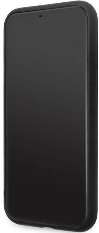 Karl Lagerfeld KLHCN61SMHCNPK Apple iPhone 11/ Xr 6.1″ juodos spalvos kietas dėklas Silicone C Metal Pin