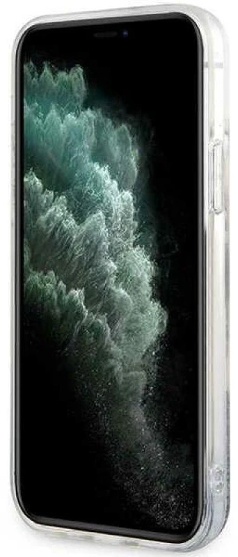 Karl Lagerfeld KLHCP12MLNCHCS iPhone 12/12 Pro 6,1" sidabrinis kietas dėklas Glitter Choupette Head