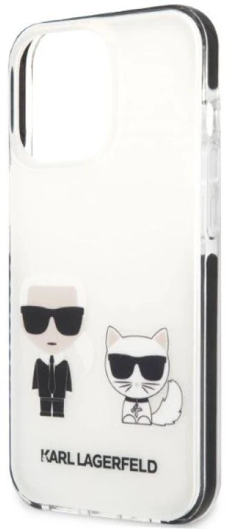Karl Lagerfeld KLHCP13LTPEKCW Apple iPhone 13 Pro / 13 6,1″ kietas dėklas baltos spalvos Karl&Choupette